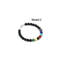 Bransolety Męskie Czakry srebro. Szare bransoletki męskie Brazi druse jewelry, z turkusem, srebrne. Za 220,00 zł.