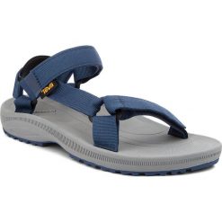 Sandały TEVA - Winsted Solid 1017420 Navy. Niebieskie sandały męskie Teva, z tworzywa sztucznego, bez zapięcia. W wyprzedaży za 159,00 zł.