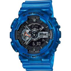 Casio - Zegarek G-Shock GA.110CR.2AERG.SHO. Niebieskie, analogowe zegarki męskie marki CASIO, szklane. Za 699,90 zł.