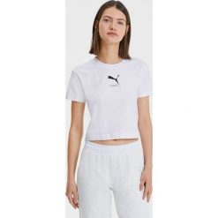 Puma Nu-Tility Koszulka Biały. Białe koszulki damskie Puma, xl, z nadrukiem, z elastanu, bez kołnierzyka. Za 102,95 zł.