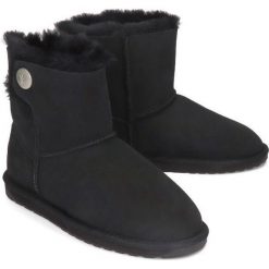 EMU AUSTRALIA W11788 ORE black, botki damskie. Czarne botki damskie EMU Australia, z wełny, bez obcasa, bez zapięcia. Za 639,90 zł.