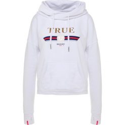 Bluzy damskie: True Religion BOXY HOODIE TRUE GOLD Bluza z kapturem white
