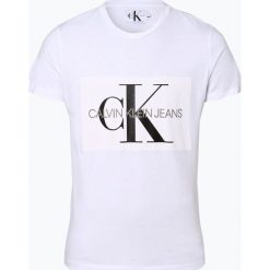 Calvin Klein Jeans - T-shirt męski, biały. Białe t-shirty męskie Calvin Klein Jeans, m, z nadrukiem, z jeansu, bez kołnierzyka. Za 299,95 zł.
