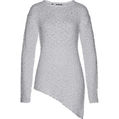 Swetry klasyczne damskie: Sweter z asymetryczną linią dołu bonprix jasnozielony