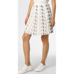 Calvin Klein Jeans - Spódnica damska, biały. Białe spódniczki damskie Calvin Klein Jeans, s, z nadrukiem, z jeansu, plisowane. Za 299,95 zł.