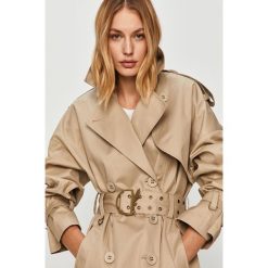 Patrizia Pepe - Trencz. Brązowe kurtki damskie Patrizia Pepe, s, w paski, z bawełny, klasyczne. Za 2639,00 zł.