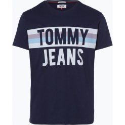 Tommy Jeans - T-shirt męski, niebieski. Niebieskie t-shirty męskie z nadrukiem Tommy Jeans, m, z jeansu. Za 129,95 zł.