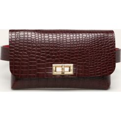 Answear - Nerka. Brązowe nerki damskie ANSWEAR, w paski, z materiału, casualowe, małe. Za 69,90 zł.