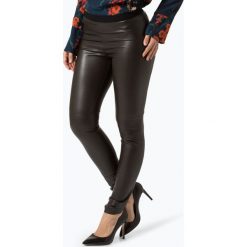 Marc Cain Essentials - Legginsy damskie, brązowy. Pomarańczowe legginsy damskie marki Marc Cain Essentials, s, ze skóry. Za 799,95 zł.