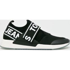 Tommy Jeans - Buty. Czarne buty sportowe męskie Tommy Jeans, z jeansu, bez zapięcia. W wyprzedaży za 289,90 zł.