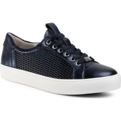 Sneakersy CAPRICE - 9-23652-24 Navy Perlato 807. Niebieskie półbuty damskie Caprice, ze skóry. W wyprzedaży za 219,00 zł.