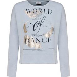Bluza DEHA DANCE. Niebieskie bluzy damskie Deha, z nadrukiem, z dzianiny. W wyprzedaży za 198,00 zł.