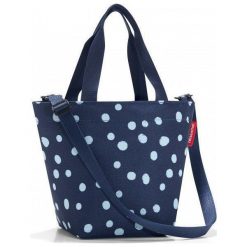 Torba Shopper XS Spots Navy. Niebieskie torby męskie sportowe Reisenthel, w paski, eleganckie. Za 59,00 zł.