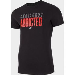 T-shirt męski. Koszulki męskie 4f, m, bez wzorów, z dzianiny, bez kołnierzyka. W wyprzedaży za 49,99 zł.