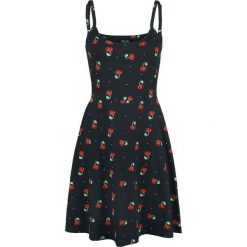 Pussy Deluxe Sweet Cherry Dress Sukienka czarny. Czarne sukienki na komunię marki Pussy Deluxe, xs, z nadrukiem, z bawełny. Za 144,90 zł.