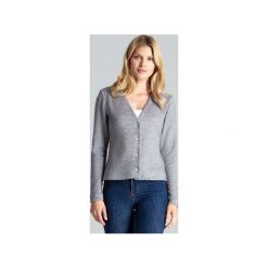 Sweter M683zary. Szare swetry damskie FIGL, xl, bez wzorów, klasyczne, z długim rękawem, długie, bez kaptura. Za 159,00 zł.