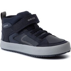 Sneakersy GEOX - J Alonisso B. N J942CN 0FUAU C0661 S Navy/Grey. Niebieskie trampki chłopięce Geox, bez wzorów, ze skóry ekologicznej, bez zapięcia. W wyprzedaży za 189,00 zł.