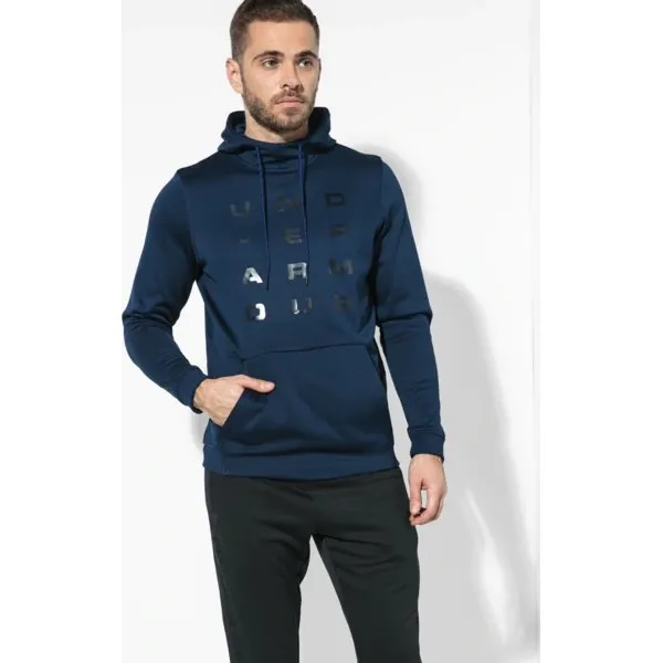 Under Armour Bluza Af Tempo Po Hoodie , granatowy, rozmiar S. Niebieskie bluzy męskie Under Armour, s, bez wzorów, z tkaniny, sportowe, z kapturem, bez rękawów, bez kaptura. W wyprzedaży za 139,99 zł.