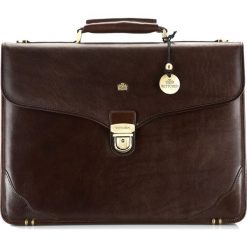 Teczka 10-3-015-4. Pomarańczowe aktówki damskie Wittchen, w paski, eleganckie, małe, bez dodatków. Za 1999,00 zł.