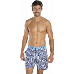 Speedo Kąpielówki Vintage Printed 16 Watershorts Navy/White S. Białe kąpielówki męskie marki Speedo, sportowe. W wyprzedaży za 129,00 zł.