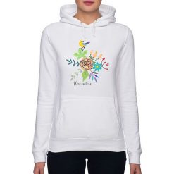 Bluza damska. Kwiaty i ptaki. Bluzy damskie dru, z nadrukiem, bez rękawów, z kapturem. Za 159,00 zł.