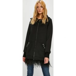 Liu Jo - Bluza. Czarne bluzy damskie z kieszeniami marki Liu Jo, z elastanu, z kapturem. W wyprzedaży za 949,90 zł.