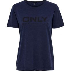 ONLY Koszulka damska Logo Slub Dnm Tee Dark BlueDenim (rozmiar XS). Koszulki damskie ONLY, xs, bez wzorów, bez kołnierzyka, bez rękawów. W wyprzedaży za 53,00 zł.