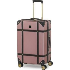 Rock walizka podróżna TR-0193/3-M ABS - różowa. Różowe walizki Rock, bez wzorów, ze skóry, sportowe. Za 537,00 zł.