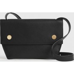 AllSaints - Nerka skórzana. Czarne nerki damskie AllSaints, w paski, ze skóry, bez dodatków. Za 819,90 zł.
