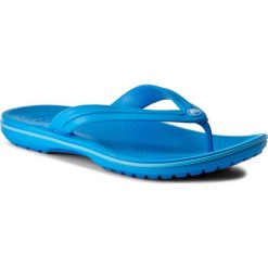 Japonki CROCS - Crocband Flip 11033 Ocean/Electric Blue. Niebieskie klapki damskie Crocs, bez wzorów, z tworzywa sztucznego, bez obcasa. W wyprzedaży za 99,00 zł.