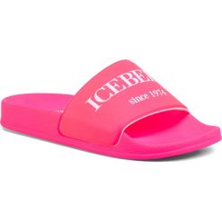 Klapki ICEBERG - 20EID1703 Rosa. Różowe klapki damskie Iceberg, bez wzorów, z tworzywa sztucznego, bez obcasa. W wyprzedaży za 249,00 zł.