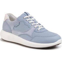 Sneakersy ECCO - Soft 7 Runner W 46061351727 Dusty Blue/Dusty Blue/Shadow White. Niebieskie półbuty damskie ecco, ze skóry. Za 549,00 zł.