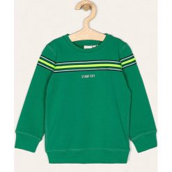Name it - Bluza dziecięca 92-128 cm. Zielone bluzy chłopięce Name it, z aplikacjami, z elastanu, bez rękawów, bez kaptura. Za 89,90 zł.