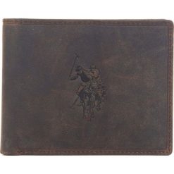 U.S. POLO ASSN. portfel męski Tulsa Horizontal Wallet, brązowy. Pomarańczowe portfele męskie U.S. Polo Assn., bez wzorów. Za 209,00 zł.