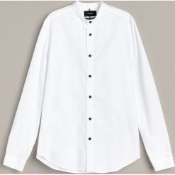 Koszula super slim fit ze stójką -. Koszule męskie Reserved, s, bez wzorów, ze stójką, bez rękawów. Za 89,99 zł.
