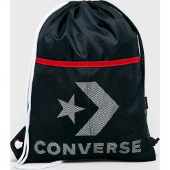 Converse - Plecak. Niebieskie plecaki męskie Converse, z nadrukiem, z poliesteru. W wyprzedaży za 39,90 zł.