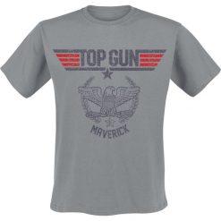 Top Gun Maverick T-Shirt szary. Szare t-shirty męskie Top Gun, l, bez wzorów, bez kołnierzyka. Za 74,90 zł.