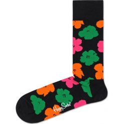 Happy Socks Andy Warhol Flower Skarpetki Czarny Wielokolorowy. Czarne skarpetki męskie Happy Socks, w kwiaty, z elastanu. Za 68,95 zł.