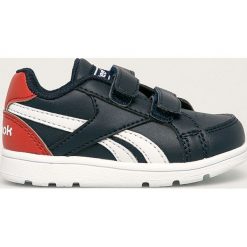 Reebok Classic - Buty dziecięce ROYAL PRIME ALT. Niebieskie trampki chłopięce Reebok Classic, bez wzorów, z gumy, sportowe, z okrągłym noskiem, bez zapięcia. W wyprzedaży za 89,90 zł.