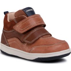 Sneakersy GEOX - B N.Flick B. A B041LA 0CLME C6054 S Brandy. Pomarańczowe trampki chłopięce Geox, bez wzorów, ze skóry ekologicznej, bez zapięcia. Za 279,00 zł.