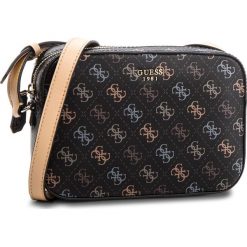 Torebka GUESS - HWSQ66 91120 BLA. Czarne listonoszki damskie marki Guess, z aplikacjami, ze skóry ekologicznej. Za 399,00 zł.