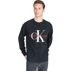 Calvin Klein Bluza Czarny. Czarne bluzy męskie Calvin Klein, l, z nadrukiem, z bawełny, bez kołnierzyka, bez rękawów, bez kaptura. Za 330,95 zł.