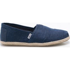 Toms - Espadryle. Niebieskie espadryle męskie marki Toms, z materiału. Za 249,90 zł.