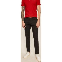 Selected - Spodnie. Czarne spodnie męskie Selected, w paski, z elastanu. W wyprzedaży za 139,90 zł.