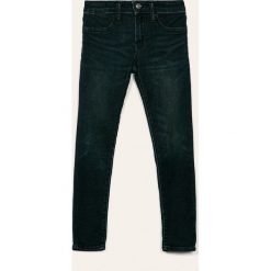Polo Ralph Lauren - Jeansy dziecięce The Aubrie 134-158 cm. Niebieskie jeansy dziewczęce Polo Ralph Lauren, m, z aplikacjami, z elastanu. W wyprzedaży za 279,90 zł.