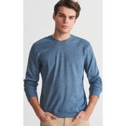Gładka bluza - Niebieski. Niebieskie bluzy męskie marki Reserved, s, bez wzorów, bez kołnierzyka, bez rękawów, bez kaptura. Za 59,99 zł.