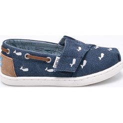 Toms - Tenisówki dziecięce Bimini. Szare trampki dziewczęce marki Toms, z materiału. W wyprzedaży za 129,90 zł.