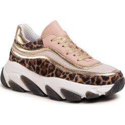 Sneakersy EVA MINGE - EM-23-07-000644 171. Różowe półbuty damskie Eva Minge, ze skóry. W wyprzedaży za 349,00 zł.