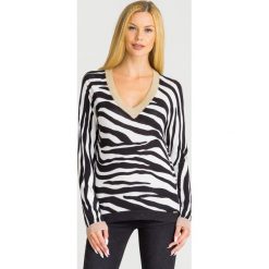 SWETER LIU JO. Szare swetry damskie Liu Jo, s, z aplikacjami, z dzianiny, bez rękawów, bez kaptura. Za 549,00 zł.