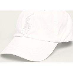 Polo Ralph Lauren - Czapka. Białe czapki męskie Polo Ralph Lauren, bez wzorów, z bawełny. W wyprzedaży za 179,90 zł.